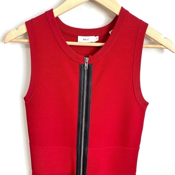 A.L.C. Dolls Red Zipper Front Dress - Picture 6 of 9